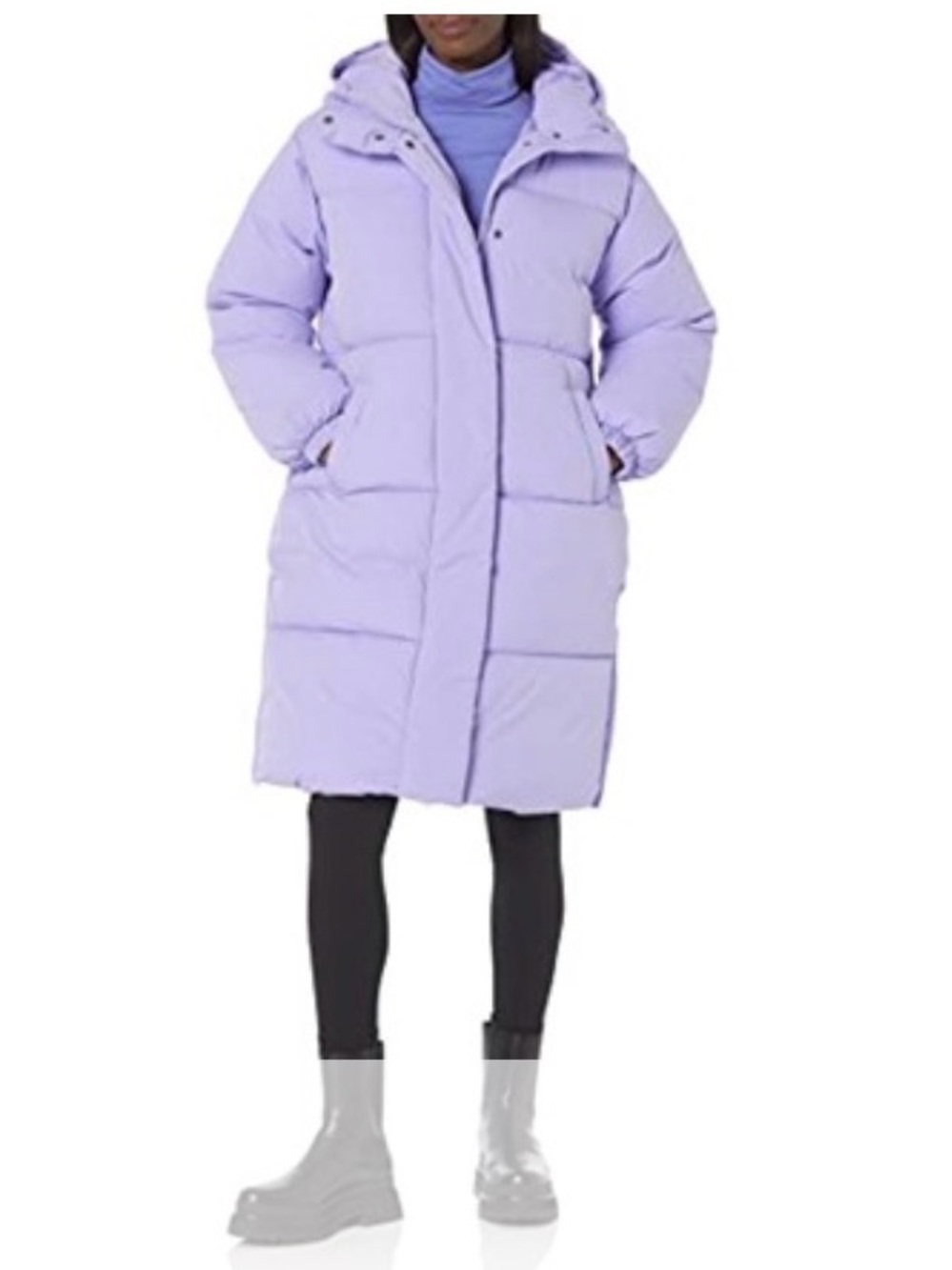 Women's Long Puffer Coat Purple XXL NWT Heavy & Warm